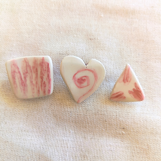 GESTO ROSA · Trío de Aretes